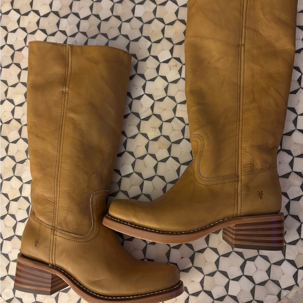 Frye Campus 14L boots - Banana leather - 8.5 - Picture 12 of 16